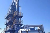 Инсталация за смесване на асфалт с усъвършенствана горелка